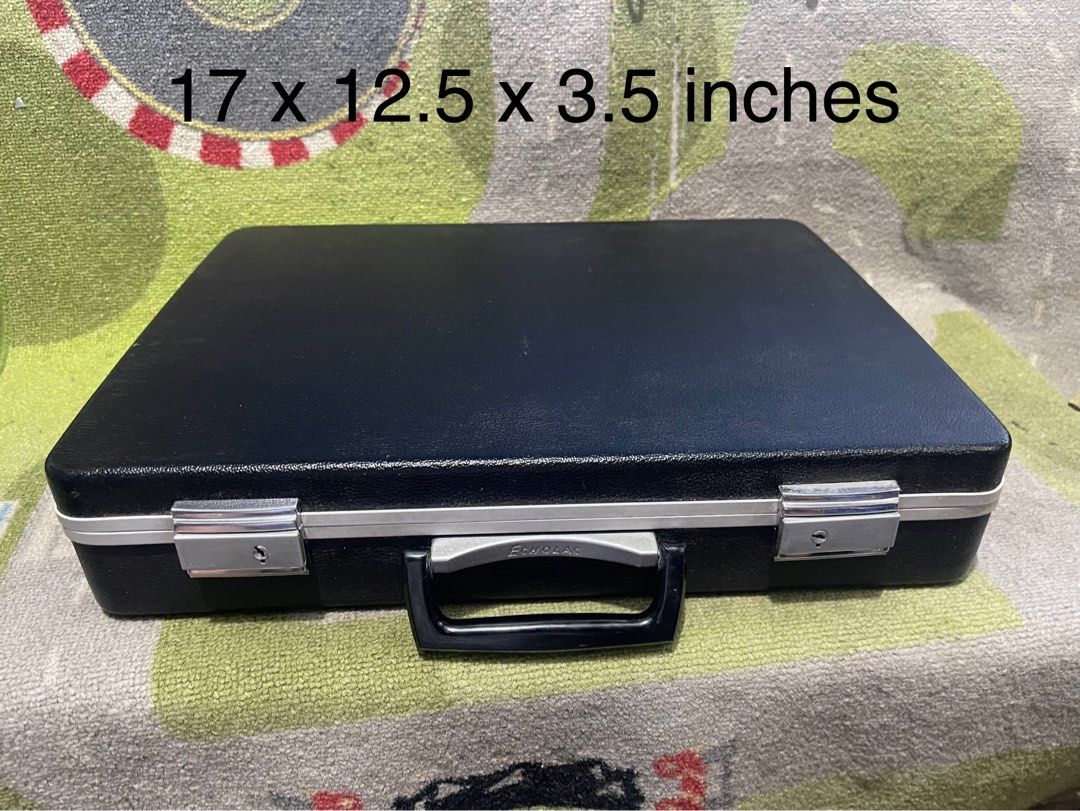 Echolac Briefcase attache case made in Japan 17 x 12.5 x 3.5 inches ABS