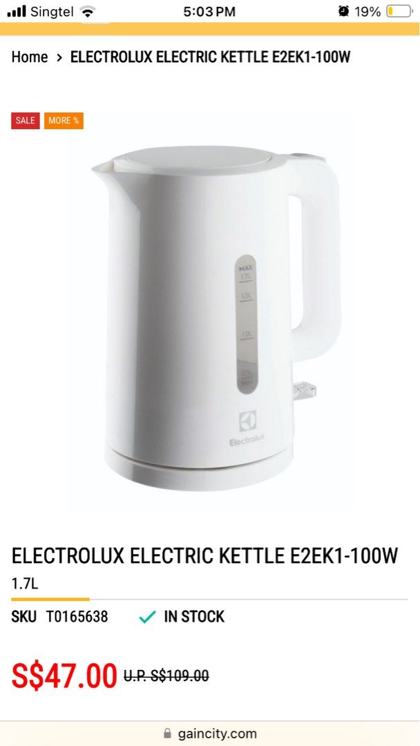 Electrolux kettle 2025