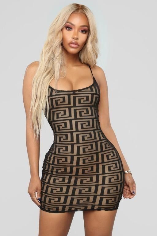 FASHION NOVA GLAD I MET YOU DRESS, Women's Fashion, Dresses Sets