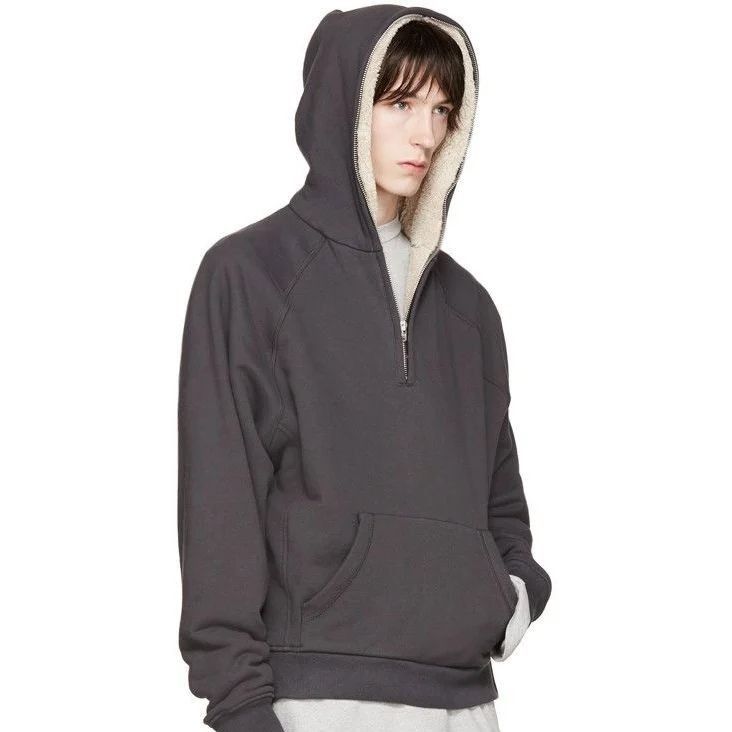 Fear of god new arrivals half zip sherpa hoodie