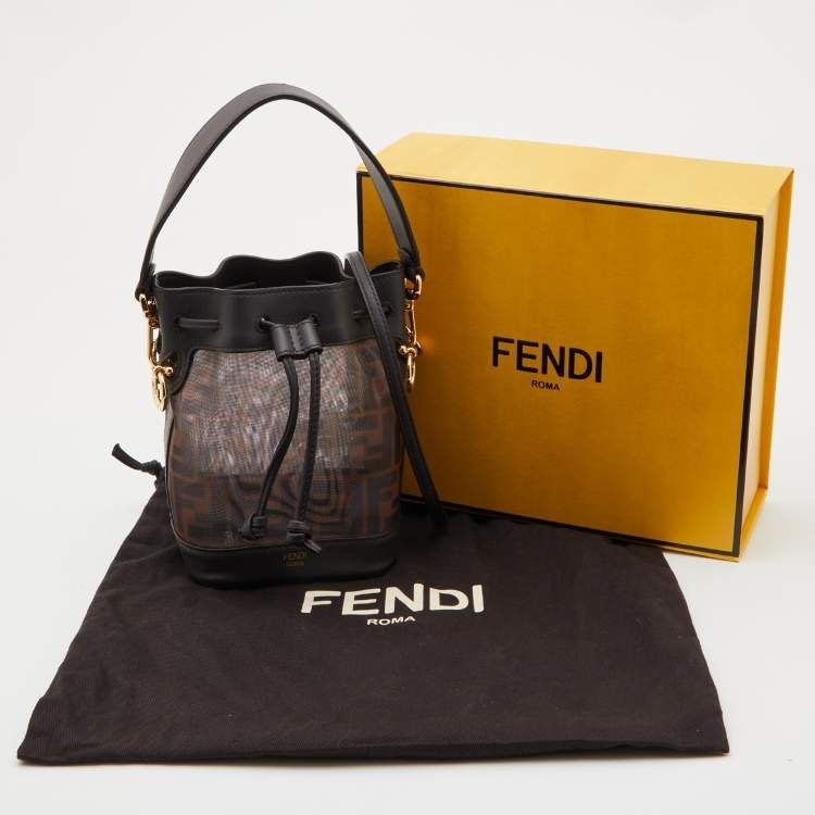 Fendi mesh outlet bucket bag