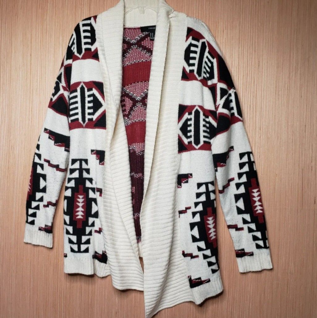Forever 21 aztec cardigan hotsell