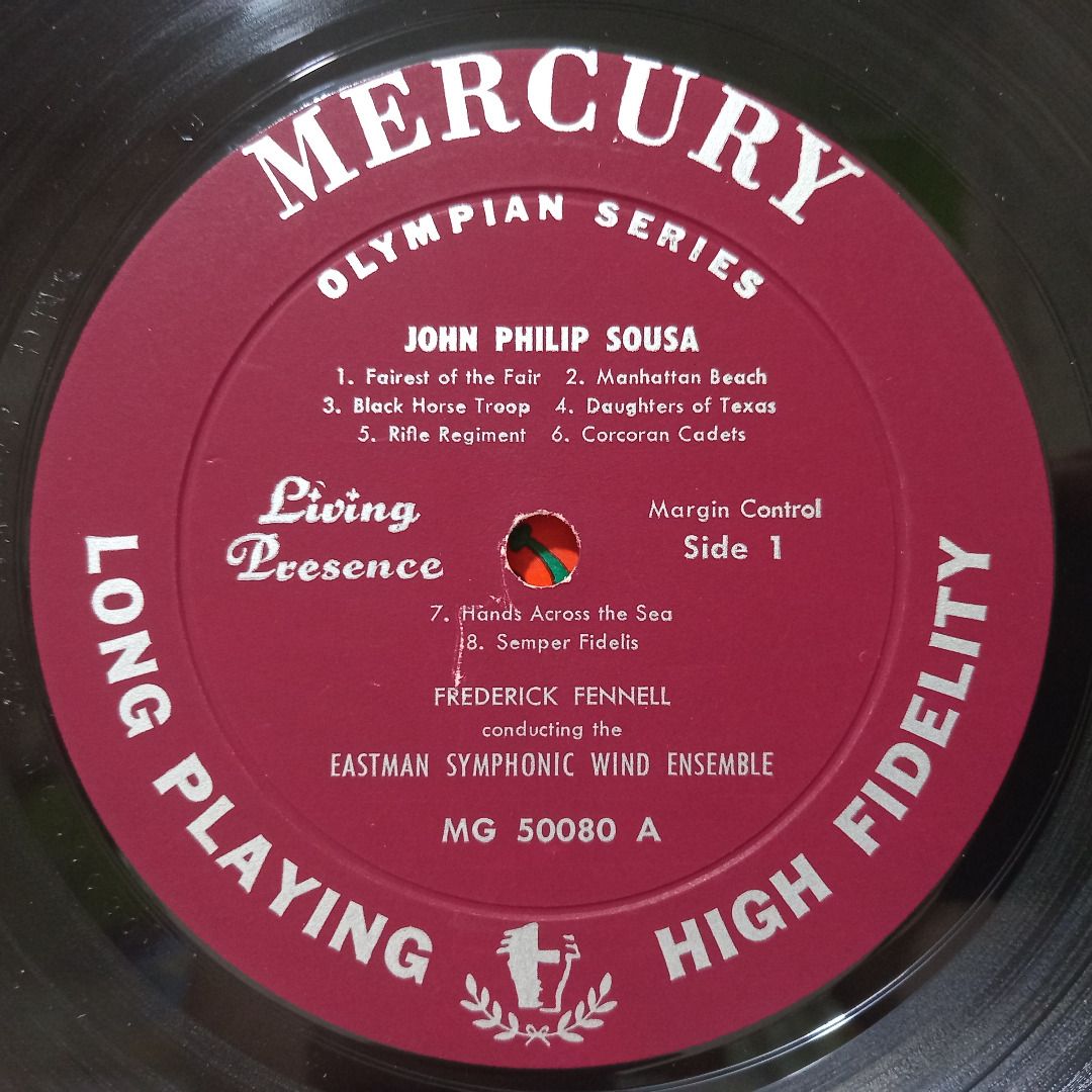 Frederick Fennell & the Eastman Wind Ensemble Marches John Philip Sousa (1950s, LP), Hobbies