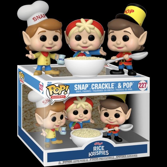 Funko Pop! Moment: Kellogg's Rice Krispies – Snap, Crackle & Pop – Vinyl Figur, 12,3 Cm, Sammlerstück