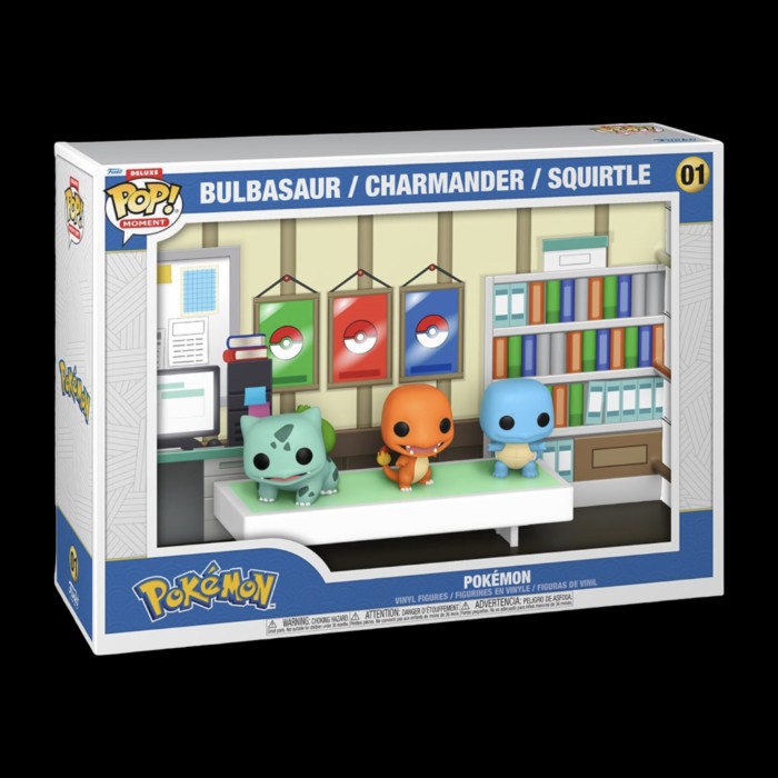 Funko Pop Pokemon Moment Deluxe 01 - Bulbasaur, Charmander, Squirtle