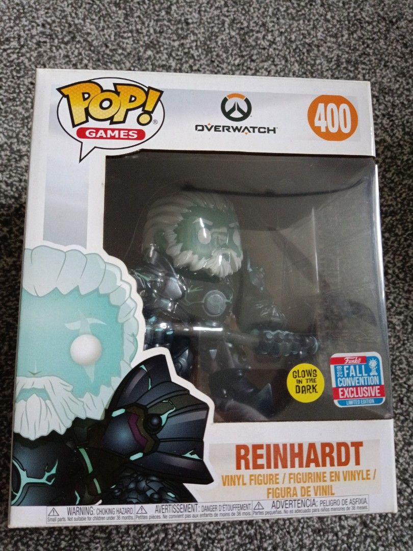 Funko Pop overwatch Reinhardt 400 GITD, Hobbies Toys, Toys
