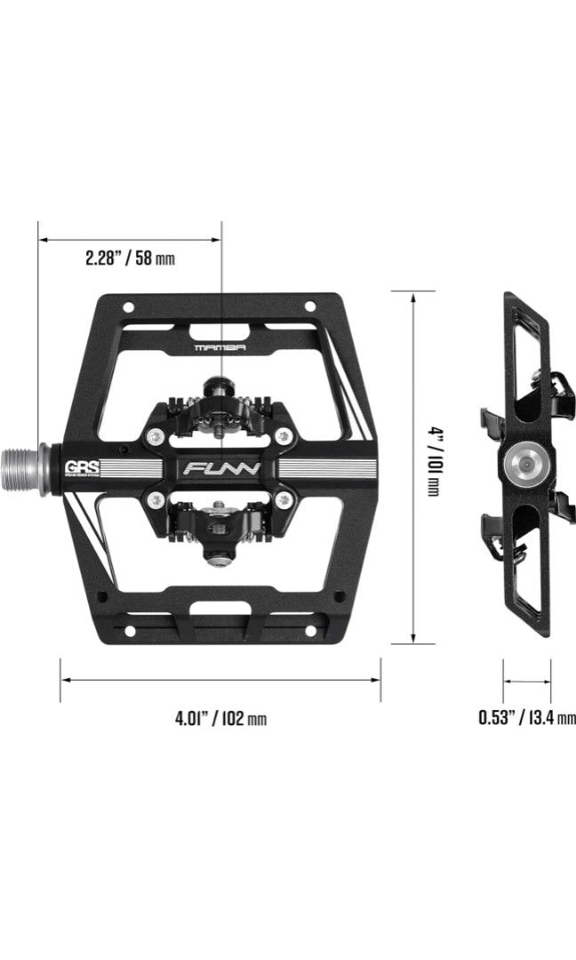 FUNN MAMBA CLIPLESS DOUBLE SIDED MTB PEDALS Sports Equipment
