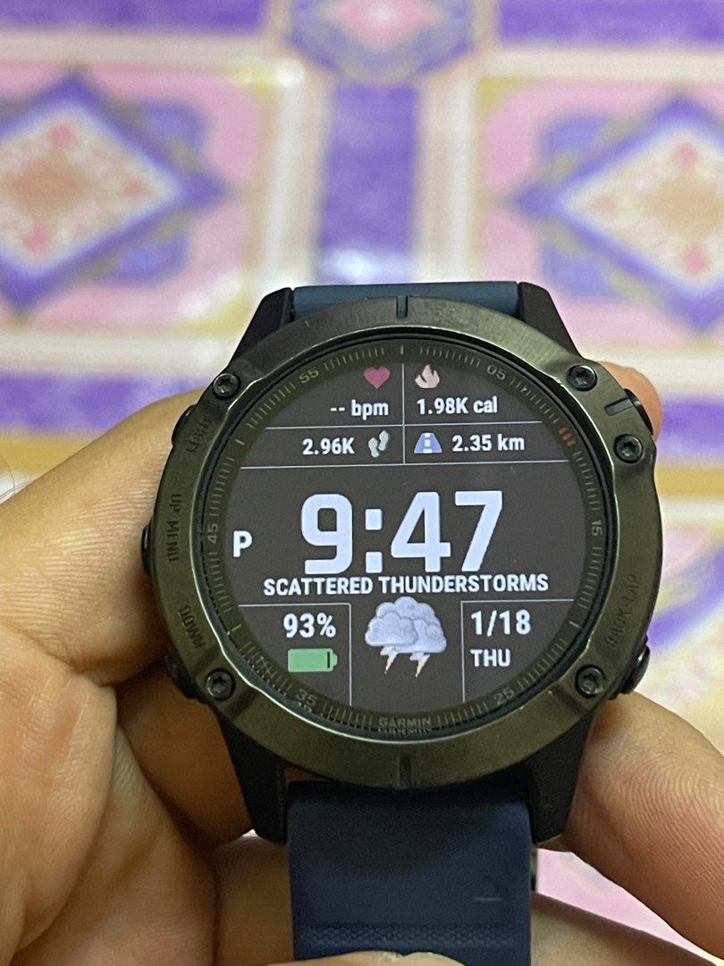 Garmin fenix 6 sapphire black sales