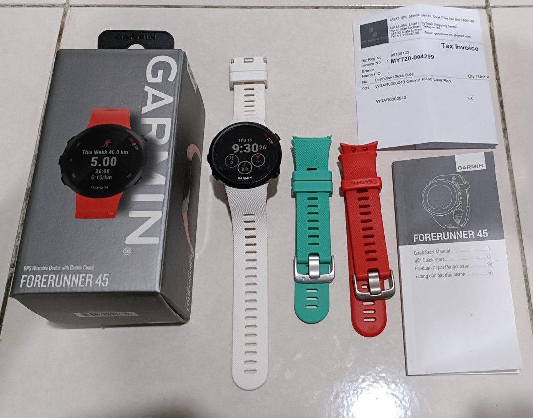 Garmin Forerunner 45 Men s Fashion Watches Accessories