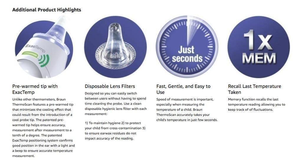 GENUINE Braun Digital Ear Thermometer ThermoScan 5 IRT6500 Brand new!, Health & Nutrition