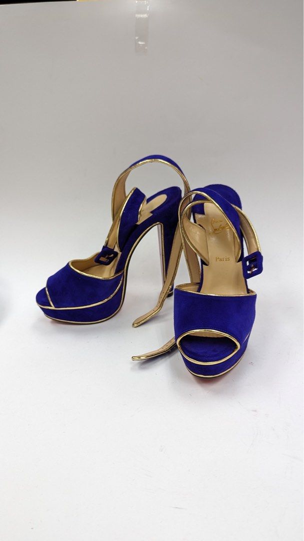 blue velvet christian louboutin