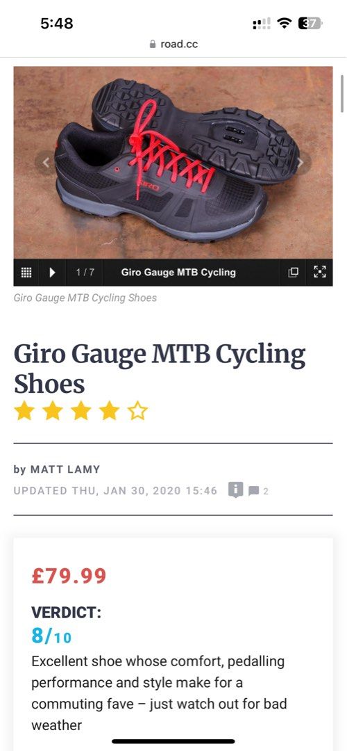 Giro gauge cheap cycling shoes