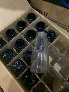 Glass Bottle with Lid 15 pieces