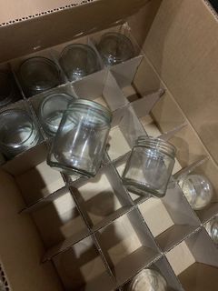 Glass Jars with lid 350ml 250ml