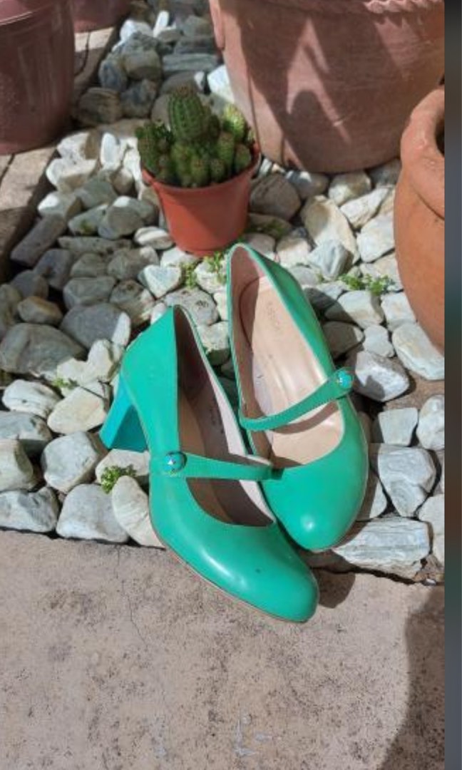 asos green mary janes