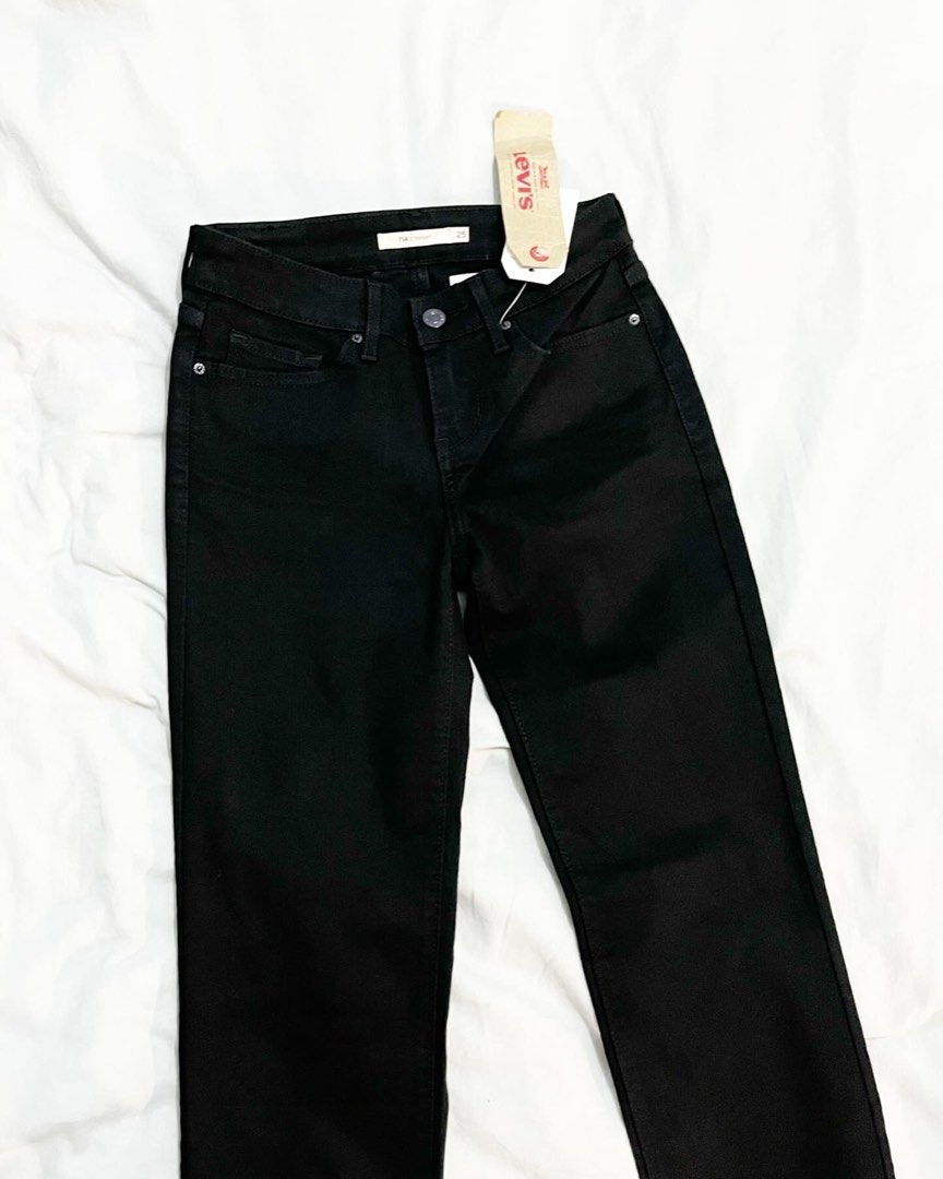Levi's 714 black hot sale