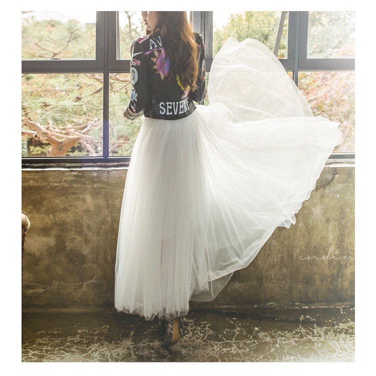 High waisted hot sale white tutu skirt