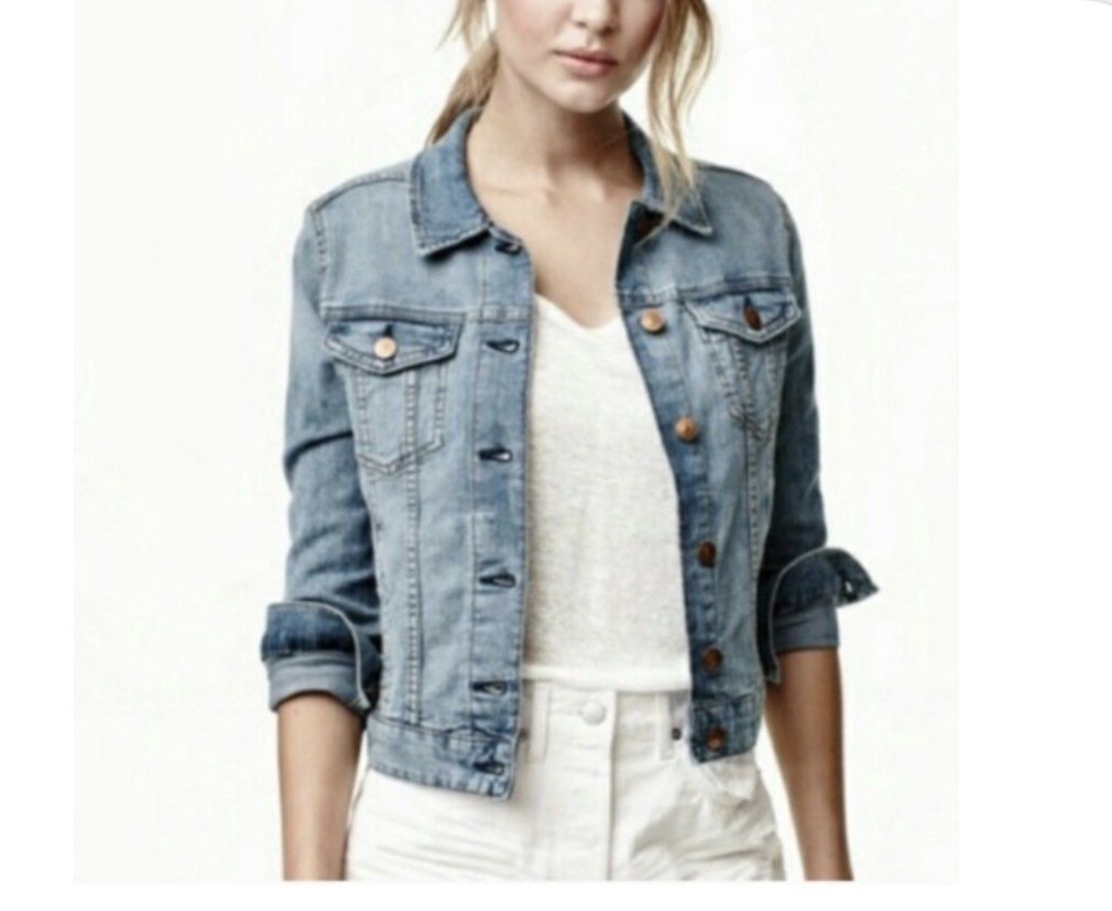 Jaket denim h&m clearance