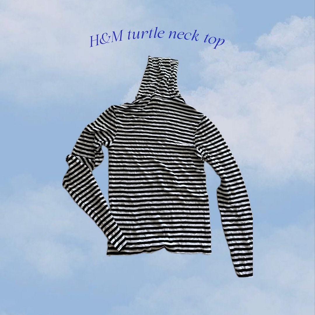 Black turtleneck on sale h and m