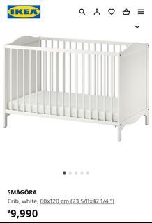 Ikea Crib (SMÅGÖRA) without mattress