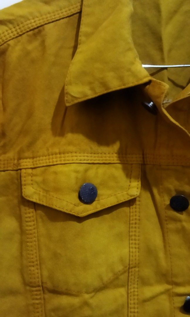 Jaket jeans mustard hotsell