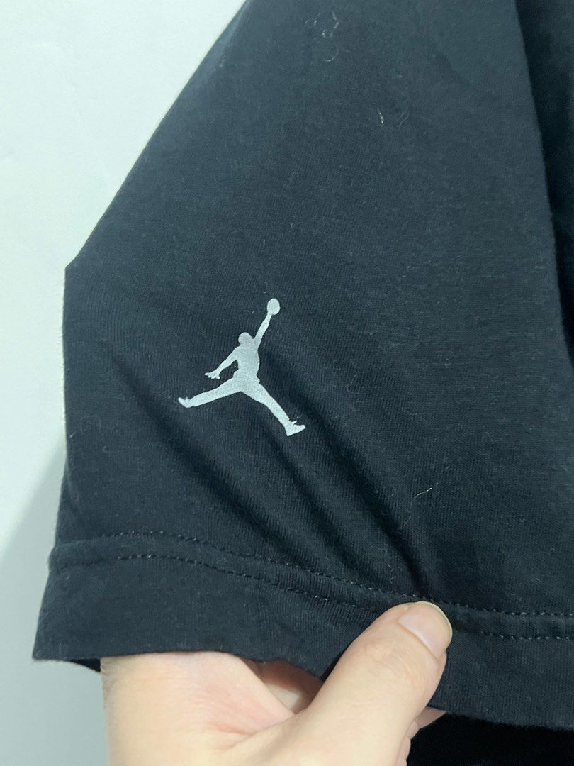 Jordan 5 Tee (Category: Tshirts & Polo Shirts ) located in Makati City. Submitted by Row23 (Listing ID 1280579940, Image 3). Description: Self owned not thrift Closet queen W23 L 32.5 XL on tag CR 9.6/10 No issues MOP Gcash JnT courier .