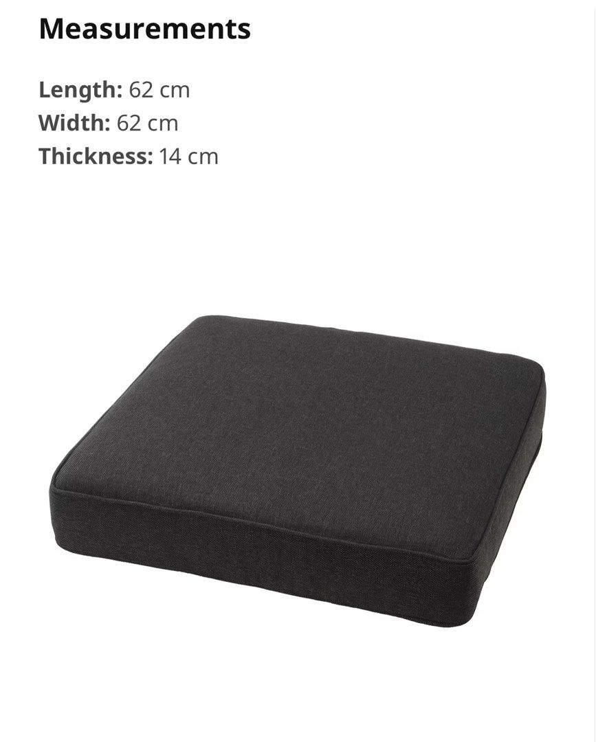 62x62 seat cushion sales