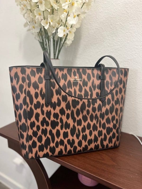 Kate spade store molly leopard tote