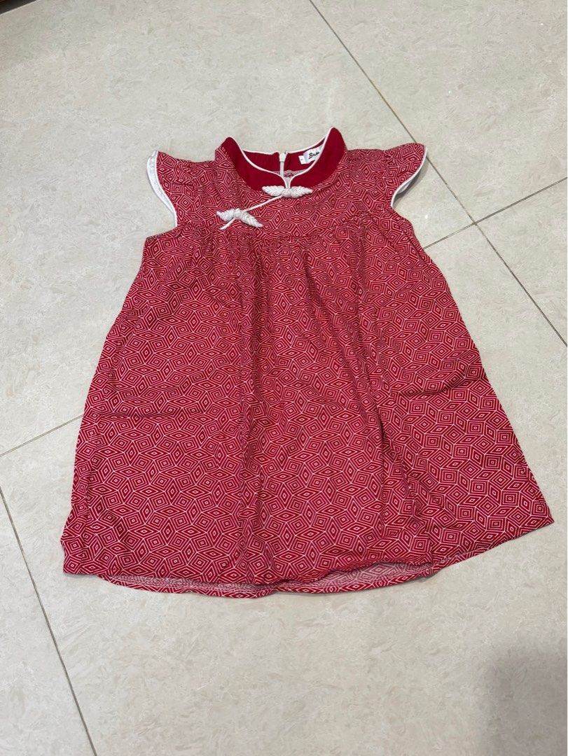 Red dress for 3 cheap year old