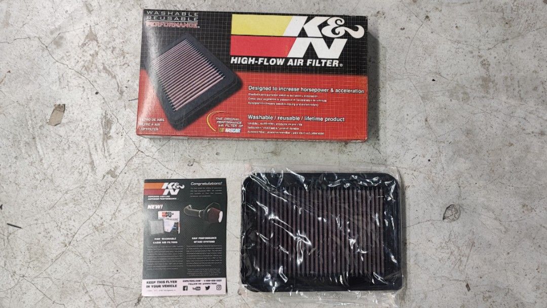 K&n air outlet filter for vios