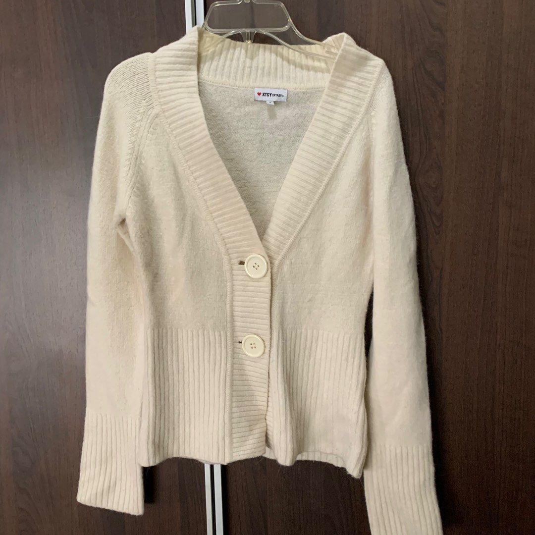 Cardigan white sweater shop