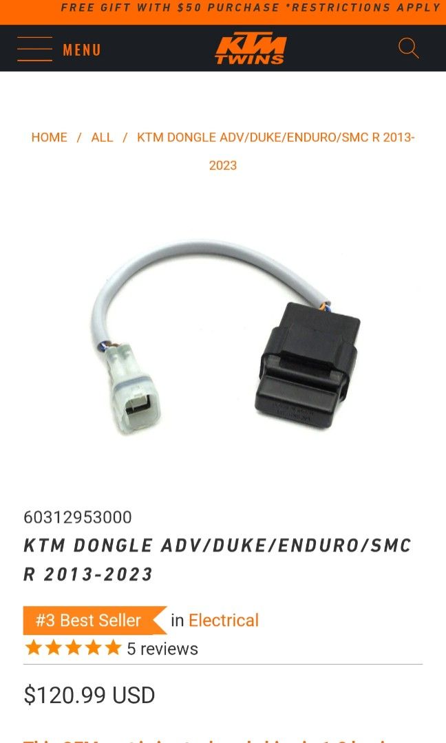 KTM offroad dongle Motorcycles Motorcycle Accessories on Carousell