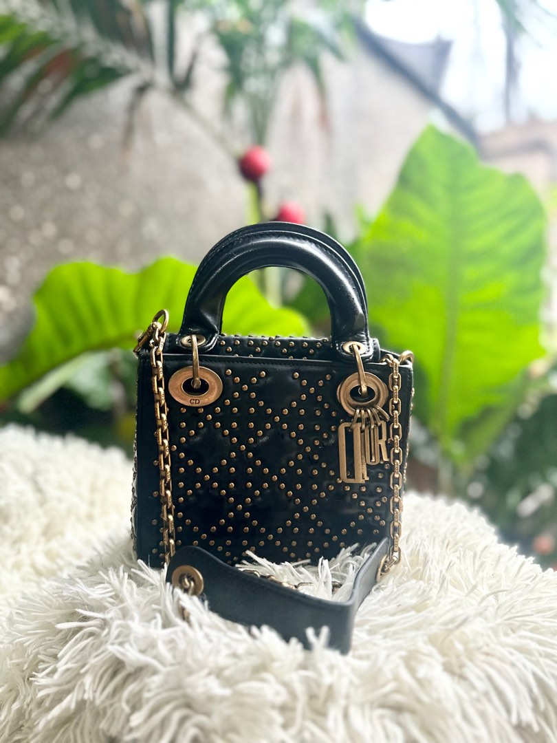 Lady Dior Mini Studded Women s Fashion Bags Wallets Cross