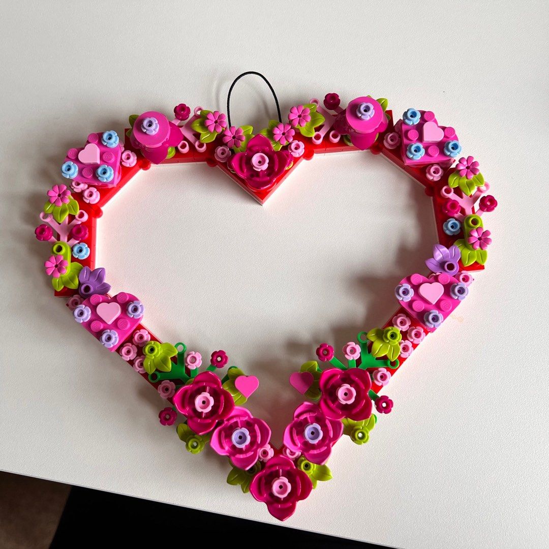 Lego Heart Ornament, Hobbies & Toys, Toys & Games on Carousell