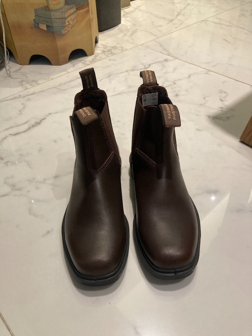 Blundstone stout brown chisel sale toe