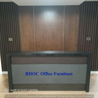 Lobby reception table  /  office partition /  office table / office chair /  office furniture