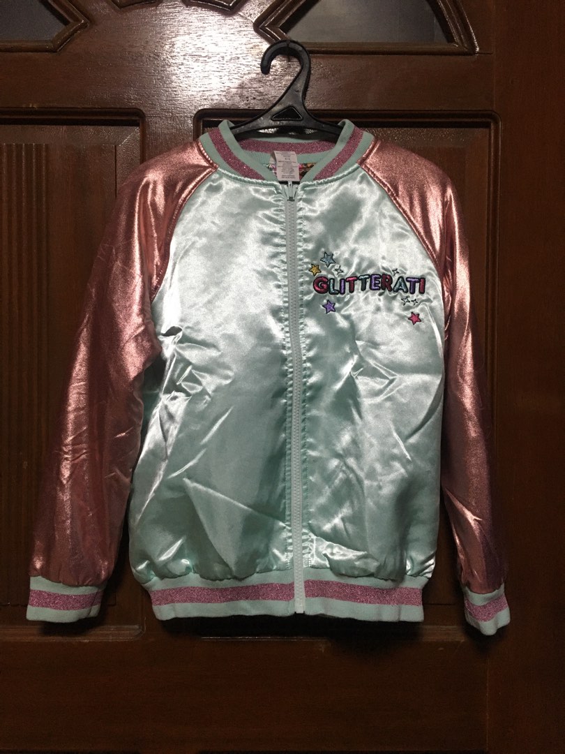 KIDS REVERSIBLE BOMBER JACKET OVER THE RAINBOW