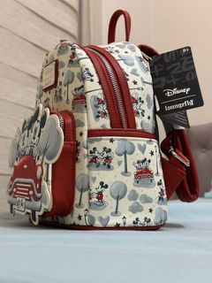 Loungefly - Mickey and Minnie Springtime Car Ride Mini Backpack