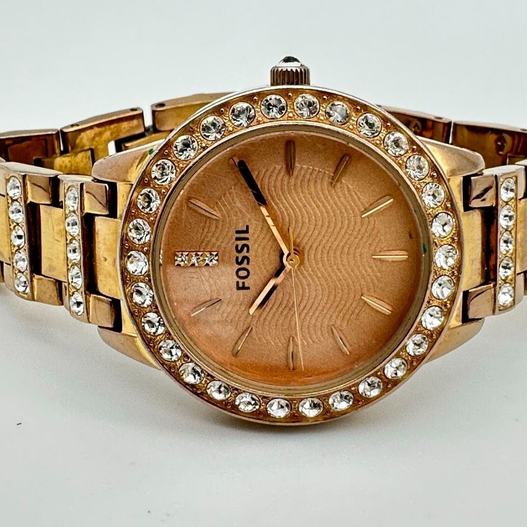Lowest Price Fossil Original Jesse Rose Women s Ladies Rose Gold Tone Dial Rose Gold Tone Stainless Steel Watch Birthday gift birthday Mother s day fossil BRAND NEW IN BOX Women s Fashion Watches