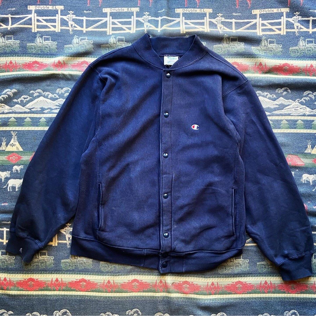 Made in USA🇺🇸 Vintage 80s Champion Reverse Weave Cardigan, 男裝