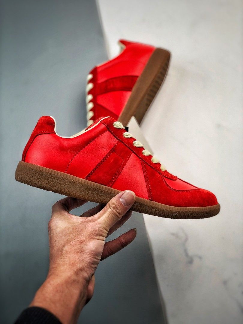 Maison Margiela Replica Red Low Top Sneakers