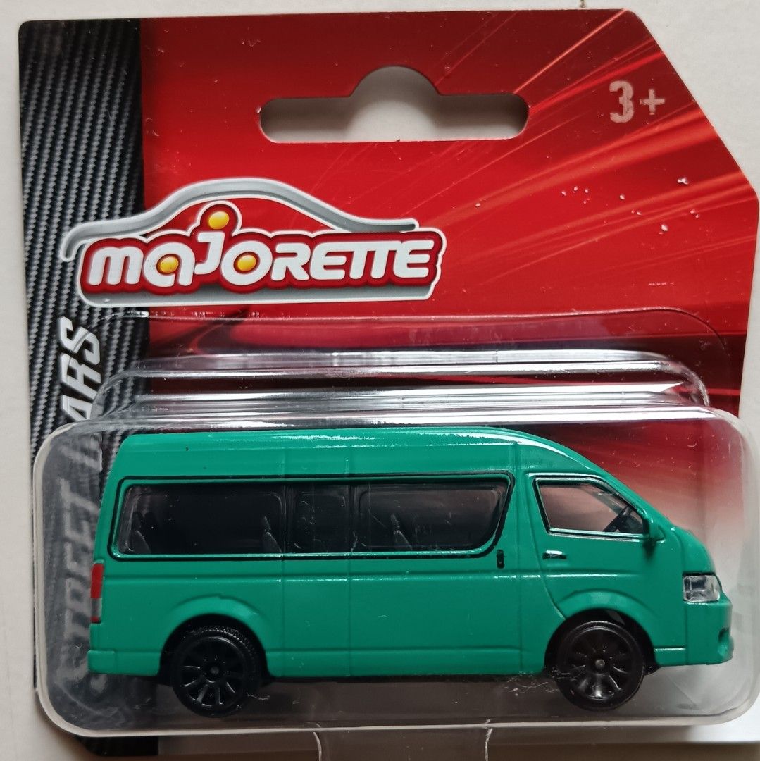 MAJORETTE Street Cars Toyota Hiace Green Diecast 1:64 Scale, Hobbies ...