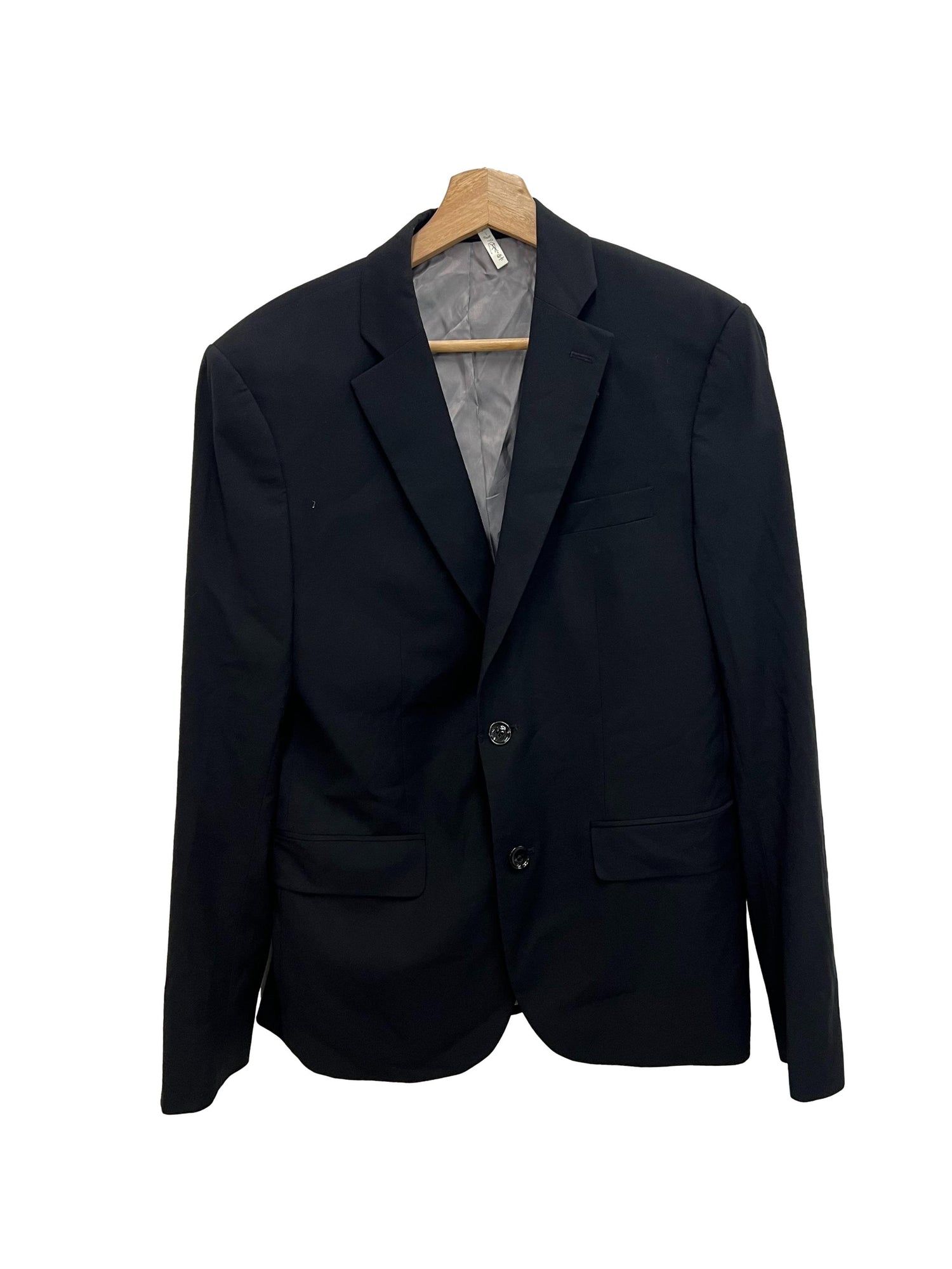 Black fitted deals blazer mens