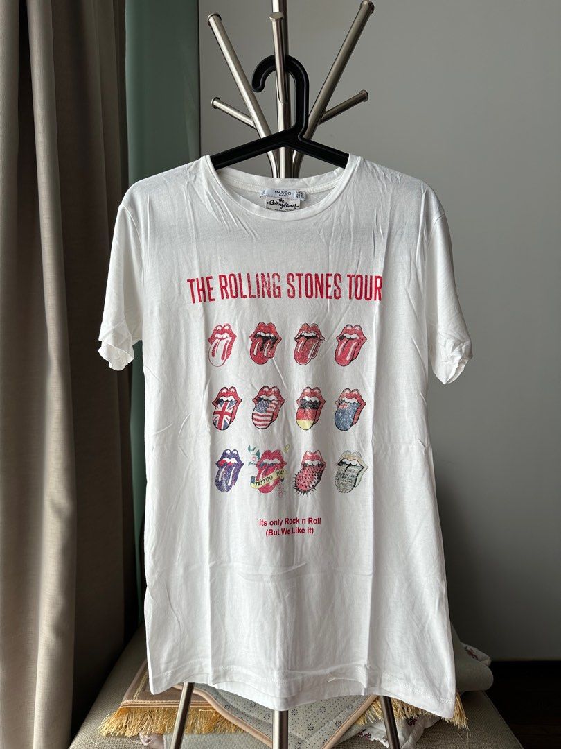 Mango Rolling Stones Tshirt Women s Fashion Tops Other Tops on