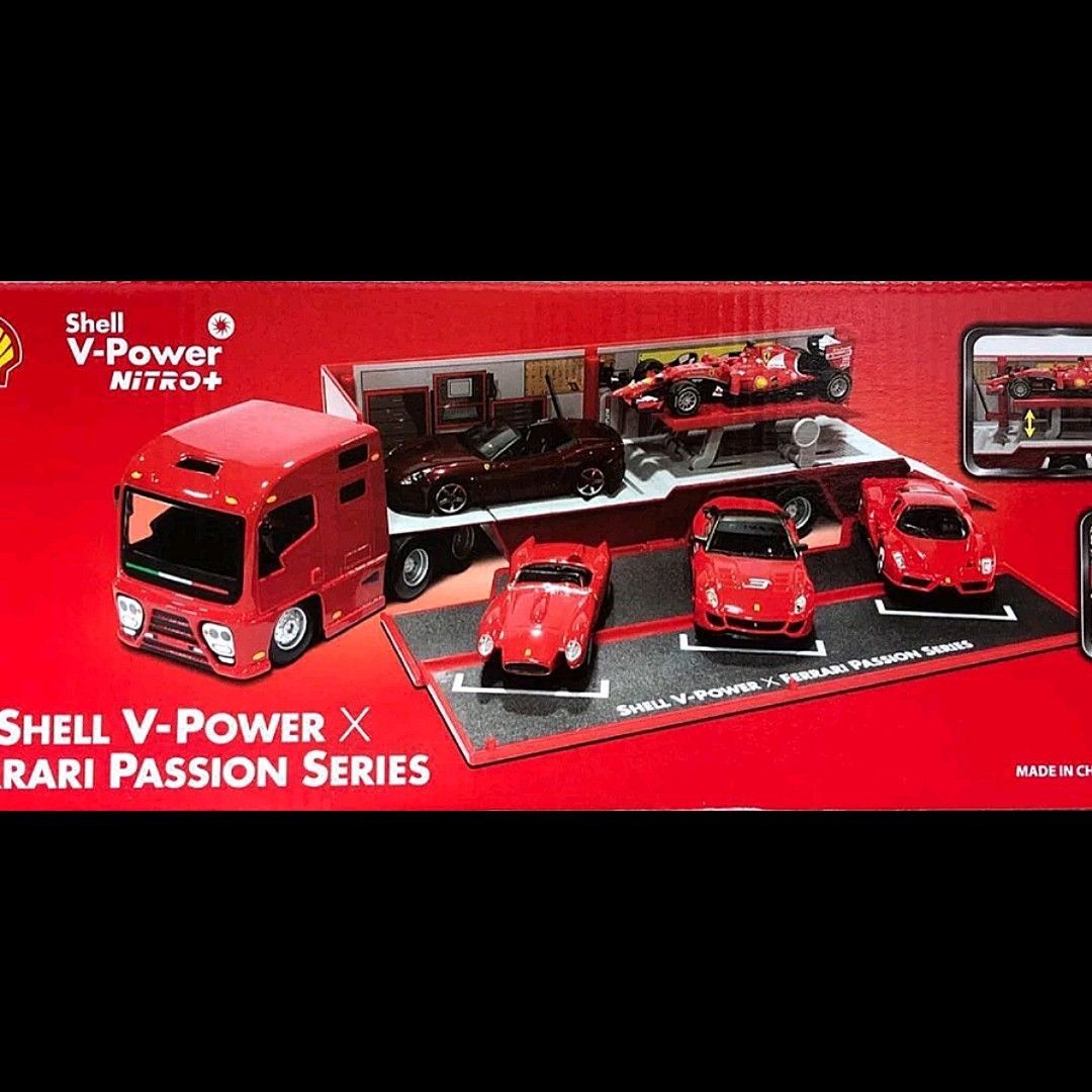Bburago 2019 Shell 1 43 Ferrari Hauler Truck Model Limited Edition Hobbies Toys Toys Games on Carousell
