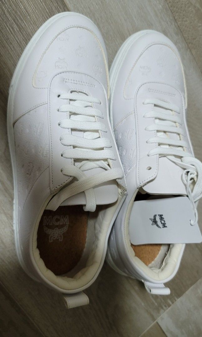 MCM White Sneakers Men Luxury Sneakers Footwear on Carousell