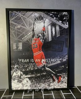 Michael Jordan and Kobe framed poster customized available