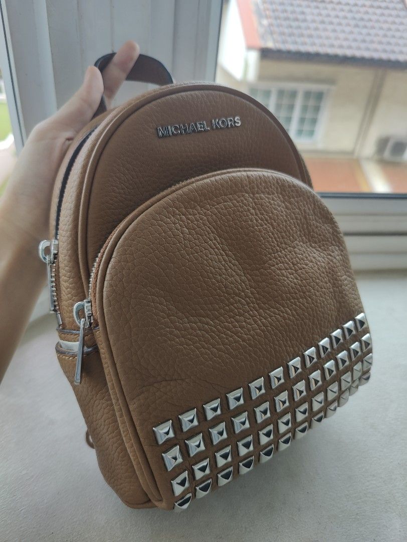 Michael kors abbey studded backpack shop