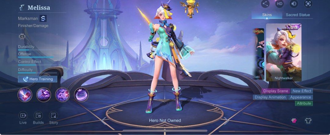 Mobile legends account (Category: In-Game Products) located in Taguig. Submitted by influenzas (Listing ID 1280575234, Image 3). Description: ML account assassin main 980 Only! Rush Good WR Good skins Aamon starlight Melissa starlight Ling M world Fanny lightborn Irithel epic skin Taguig meet or pment first only.