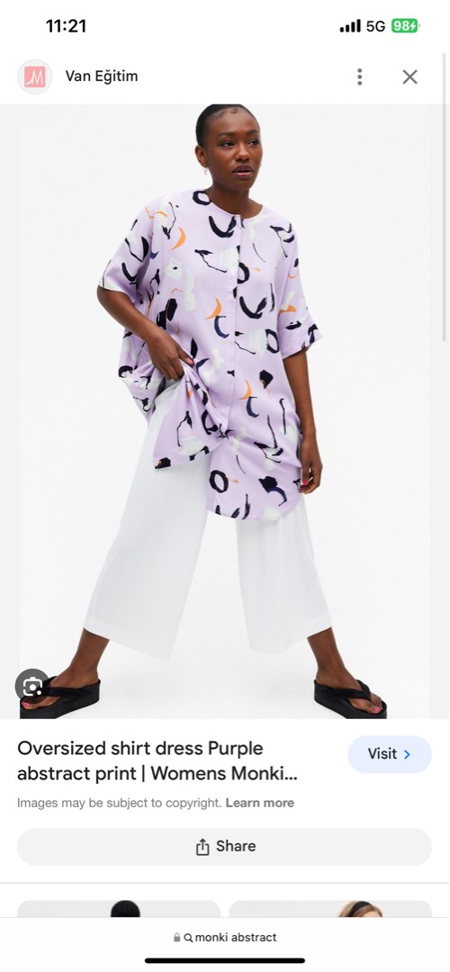 Monki shirt blouse dress Women s Fashion Tops Blouses on Carousell